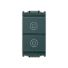 Due pulsanti 1p no 10a grigio - vimar