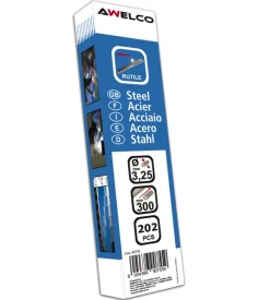 Elettrodi rutilici per saldatrice mma diametro 3,25 mm x 300 mm 202 pezzi - awelco