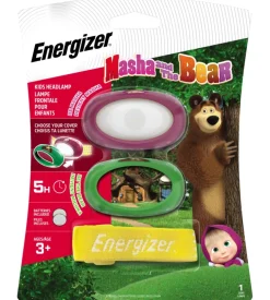Energizer masha & the bear kids headlight 20 lumen + 2 cr2032