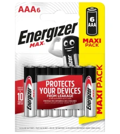 Energizer max aaa bp6 maxipack
