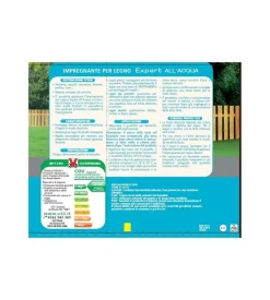 Expert - impregnante all'acqua, colore noce medio - 0,75 litri