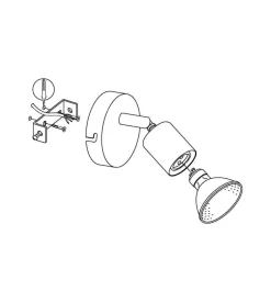 Faretto a parete da interno eglo 