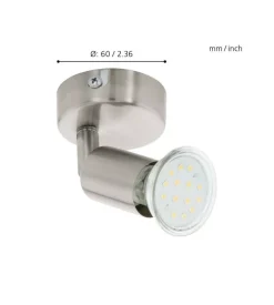 Faretto a parete da interno eglo 