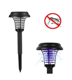 Faretto led antizanzare solare da esterno eurogarden con segnavia 14x14x30 cm