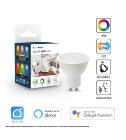 Faretto smart rgb+cct, 50w gu10