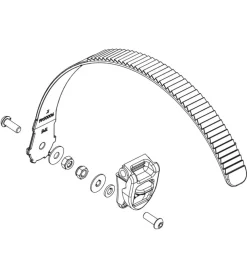 Fascetta e fibbia di ricambio per portabici foldclick  yck670