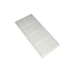 Feltrini adesivi quadrati 25 x 25 mm. - bianco - 8 pz.