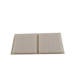 Feltrini adesivi quadrati - 40x40 mm. - bianco - 2 pz.