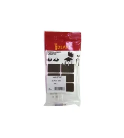 Feltrini adesivi rettangolari 20 x 30 mm. - marrone - 8 pz.