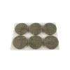 Feltrini adesivi tondi - ø 30 mm. - marrone - 6 pz.