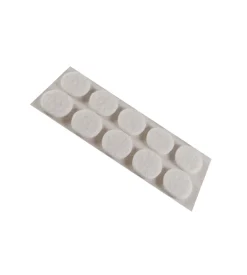 Feltrini adesivi tondi ø 20 mm. - bianco - 10 pz.
