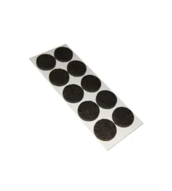 Feltrini adesivi tondi ø 20 mm. - marrone - 10 pz.