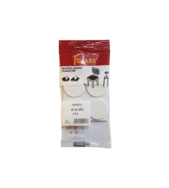 Feltrini adesivi tondi ø 35 mm. - bianco - 4 pz.