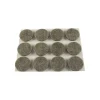 Feltrini adesivi tondi - ø 20 mm. - marrone - 12 pz.