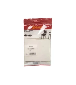 Feltrino adesivo quadrato 100 x 100 mm. - bianco - 1 pz.