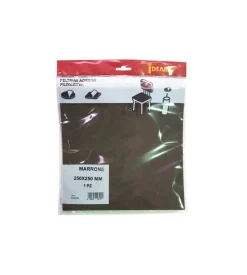 Feltrino adesivo rettangolare 250 x 250 mm. - marrone - 1 pz.