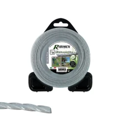 Filo attorcigliato quadrato per decespugliatori ribimex 2,4 mm x 15 m