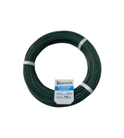 Filo di ferro zincato rivestito pvc verde ø 3,0 mm. 100 mt.