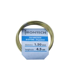 Filo di ottone cotto ø 1,5 mm. 4,5 mt.