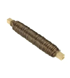 Filo ferro laccato su rocchetto 0,9 x 25 - bianco - 25 mt.