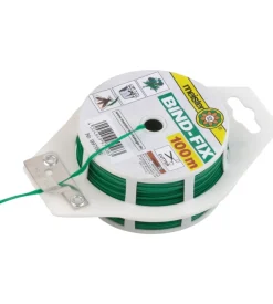 Filo per giardinaggio in ferro plastificato, verde, 100 metri