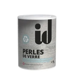 Finitura murale perle di vetro, colore grigio - 1 lt