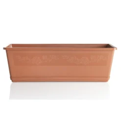 Fioriera balconella cm 40 c/sottovaso terracotta