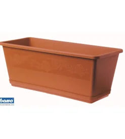 Fioriera balconella cm 40 c/sottovaso terracotta