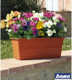 Fioriera balconella cm 40 c/sottovaso terracotta