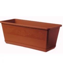 Fioriera balconella cm 40 c/sottovaso terracotta