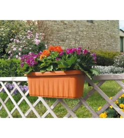 Fioriera da balcone bama "rondine" terracotta 50 cm