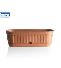 Fioriera etika cm 58 c/sottovaso terracotta