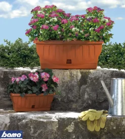 Fioriera natura cm. 50 terracotta