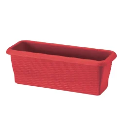 Fioriera paglia cm 50 rosso corallo