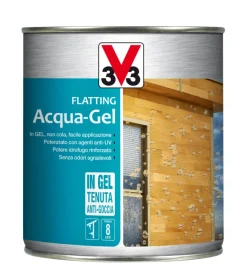 Flatting acqua-gel - noce scuro - 0,75 litri