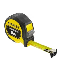 Flessometro stanley "control lock" magnetico, 8 m x 25 mm.