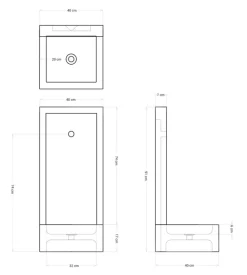 Fontana da giardino a muro 