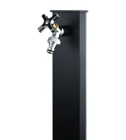 Fontana da giardino vedovella kam "cork" nero, 9,5x11x82 cm