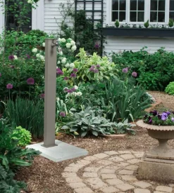 Fontana da giardino vedovella "york" tortora, 11x8x82 cm - kam