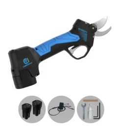 Forbice da potatura a batteria campagnola "speedy" taglio 25 mm 2 batterie 14,4v 2ah, caricabatterie e kit attrezzi