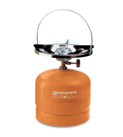 Fornello a gas kemper con 1 fuoco per bombole da 2-3-5 kg