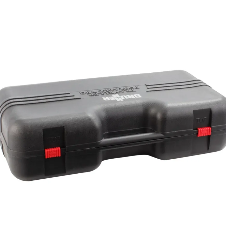 Fornello da campeggio a gas brunner "devil double grill" in alluminio 2 fuochi e piastra grill 67,9x28,6x12,5 cm