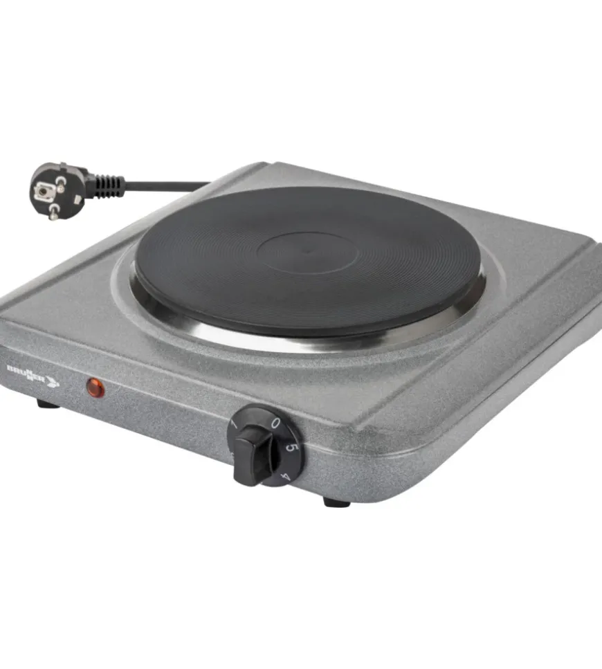 Fornello da campeggio elettrico brunner "hot point" in metallo 1 fuoco 29,5x27x7 cm