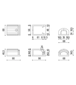 Forno per pizza rettangolare linea vz "vesuvio" in refrattario, 56x61x54 cm