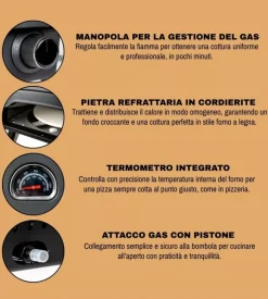 Forno pizza a gas arnold