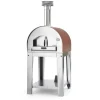 Forno pizza a gas con carrello fontana "margherita" colore rosso 2 pizze