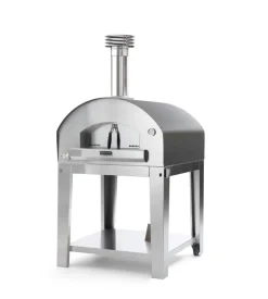 Forno pizza a gas con carrello fontana "marinara" colore antracite 5 pizze