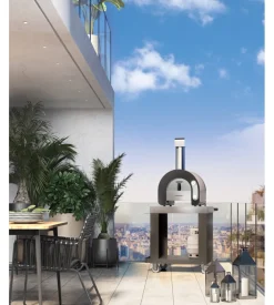 Forno pizza a gas fontana "maestro 40" colore antracite 1 pizza