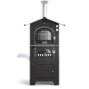 Forno pizza a legna fontana "gusto 80x65" colore antracite 3 pizze