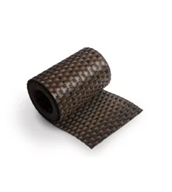 Frangivista essenza in polietilene marrone 204x19 cm